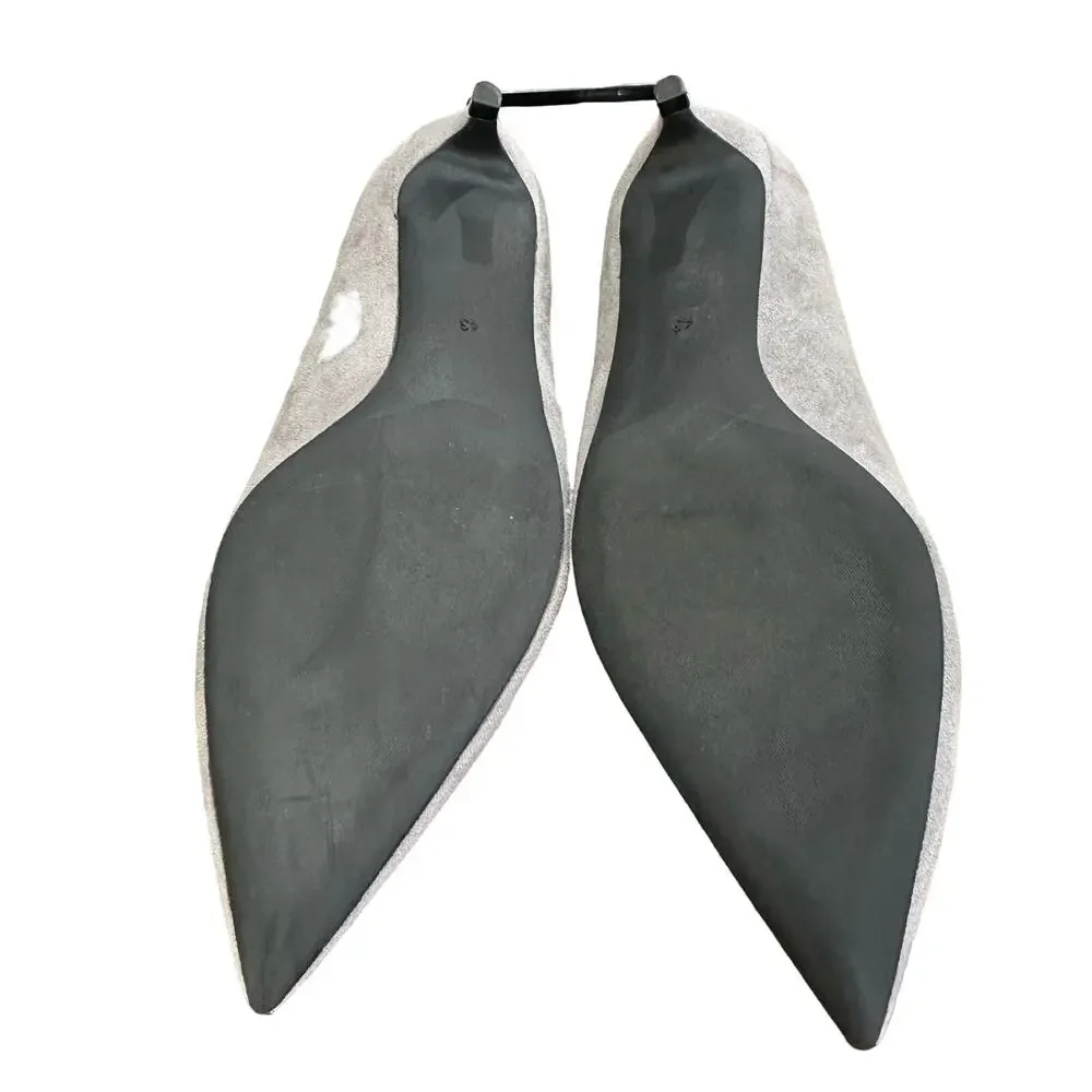 Camssoo 1.5” heels, light gray pointed toe pumps No wear size 10.5 - Picture 10 of 10